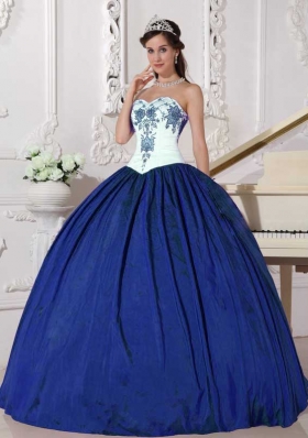 Cheap Puffy Sweetheart 2014 Embroidery Quinceanera Gowns