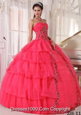 2014 Cheap Puffy Sweetheart Beading Quinceanera Dress with Ruffled Layers