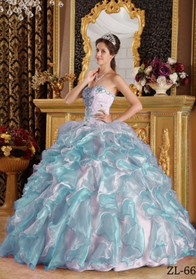 2014 The Super Hot Puffy Sweetheart with Appliques Quinceanera Gowns