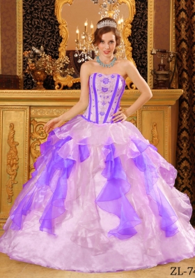 Multi-Color Puffy Sweetheart Appliques for 2014 Quinceanera Dresses