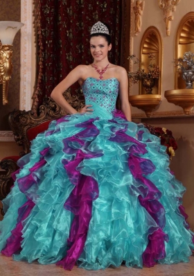 2014 Spring Exclusive Puffy Sweetheart Beading Quinceanera Dresses