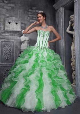 2014 Sweet Puffy Sweetheart Colorful Quinceanera Dresses with Appliques