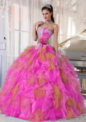 2014 Pretty Ball Gown Quinceanera Dresses with Ruffles