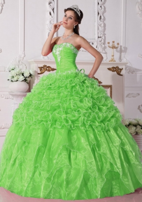 Gorgeous Ball Gown Strapless Embroidery and Beading Quinceanera Dress for 2014