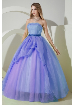 2014 Elegant Princess Strapless Beading and Embroidery Quinceanera Dresses