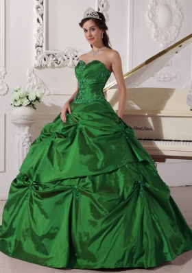 2014 Elegant Puffy Quinceanera Dresses with Sweetheart Appilques