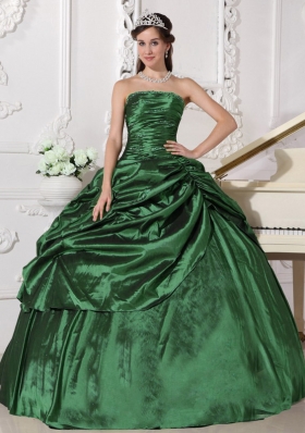 Beading Ball Gown 2014 Spring Quinceanera Dresses with Strapless
