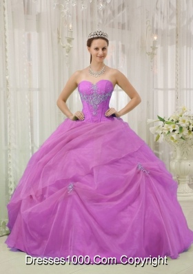 Ball Gown Sweetheart Appliques Dresses For a Quince with Appliques