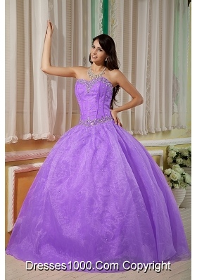 Sweetheart Organza Beaded Decorate Quinceanera Dress for 2014 Spring