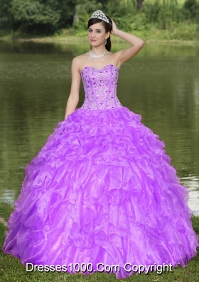 Clearance Beading and Ruffled Layers Quinceanera Dress With Sweetheart