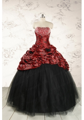 2015 Exclusive Ball Gown Multi-color Leopard Quinceanera Dress