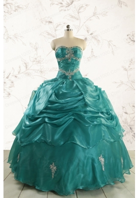 2015 Pretty Sweet 16 Dresses with Appliques