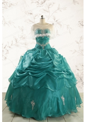 Discount Sweetheart Appliques Quinceanera Dresses for 2015