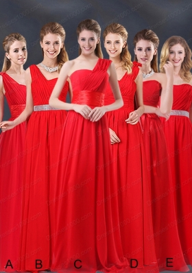 Ruching Empire 2015 Feminine Prom Dresses