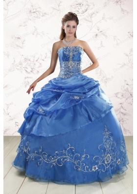 Appliques Exclusive Royal Blue Quinceanera Dresses For 2015