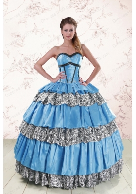 Unique Sweetheart Ball Gown Beading Quinceanera Dresses for 2015