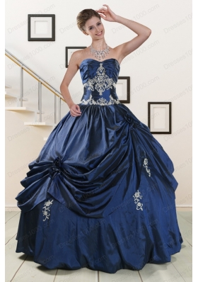 In Stock Sweetheart Quinceanera Gowns with Appliques