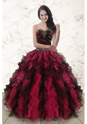 Cheap Multi Color 2015 Quinceanera Dresses with Sweetheart