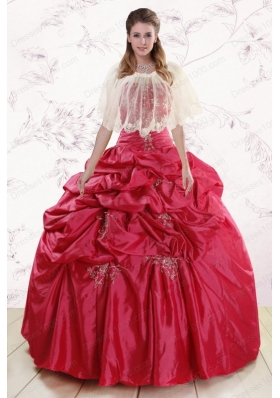 Most Popular Strapless Appliques Quinceanera gowns