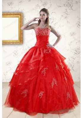 New Style Strapless Quinceanera Dresses for 2015