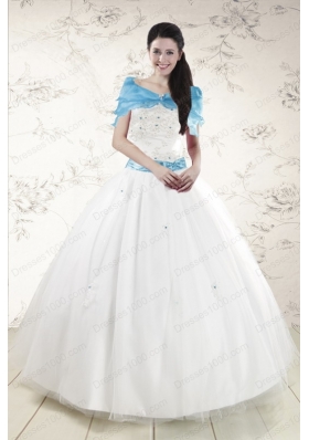 New Style White Quinceanera Dresses with Appliques