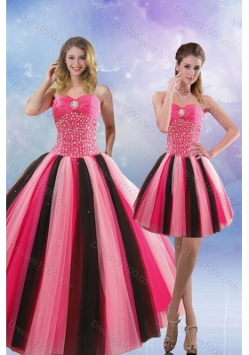 Beautiful 2015 Beading Sweet Sixteen Dresses in Multi Color