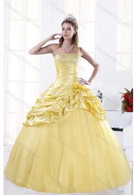 Most Popular Strapless Beading Sweet Sixteen Dresses for 2015