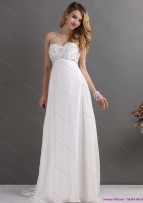 New Style Sweetheart Wedding Dress with Beading for 2015