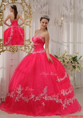 New Style Ball Gown Sweetheart Appliques Quinceanera Dresses