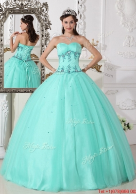 Romantic Green Ball Gown Sweetheart Quinceanera Dresses