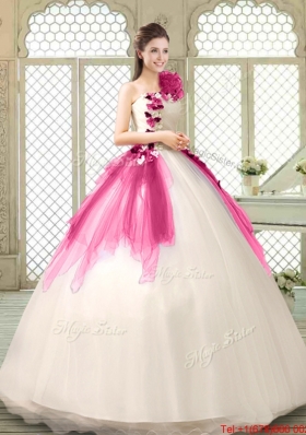 Fashionable Multi Color Quinceanera Gowns with Appliques and Ruffles