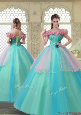 Perfect Off the Shoulder Quinceanera Dresses in Multi Color