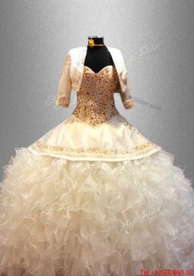 Popular Sweetheart Quinceanera Dresses with Beading and Ruffles