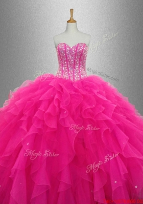 Popular Sweetheart Quinceanera Dresses with Beading and Ruffles for 2015