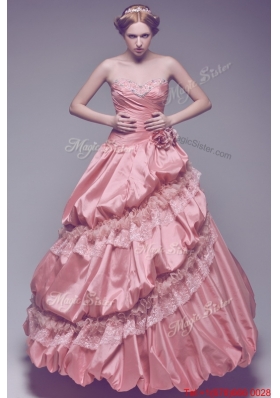 Great Most Popular Sweetheart Beading Long 2015 Wedding Dresses