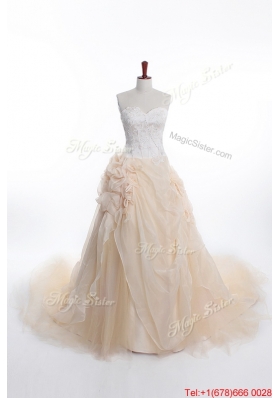 Great Affordable A Line Sweetheart Wedding Dresses with Appliques