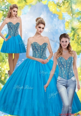 New Style Beading Sweetheart Quinceanera Dresses for 2015
