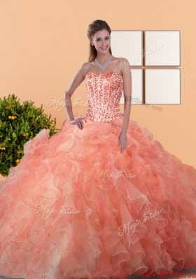 2015 Dynamic Quinceanera Dresses with Beading and Ruffles
