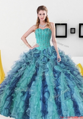 Beading and Ruffles Sweetheart Vestidos de Quinceanera