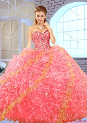 Fashionable Beading Multi Color Quinceanera Dresses with Ball Gown
