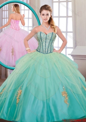 2015 Fall Beautiful Quinceanera Dresses with Beading and Appliques