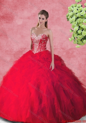 Fashionable Ball Gown Quinceanera Dresses with Beading and Ruffles