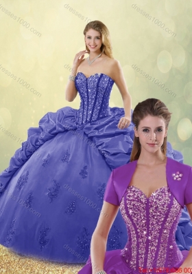 New Arrivals 2016 Sweetheart Quinceanera Gowns with Brush Train