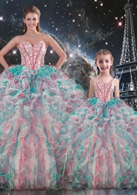 Fashionable Ball Gown Princesita With Quinceanera Dresses with Beading and Ruffles