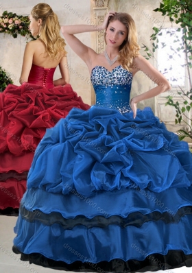 Classical Ball Gown Beading and Pick Ups Sweet 16 Dresses