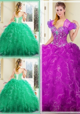 Pretty Ball Gown Quinceanera Dresses with Ruffles for Fall