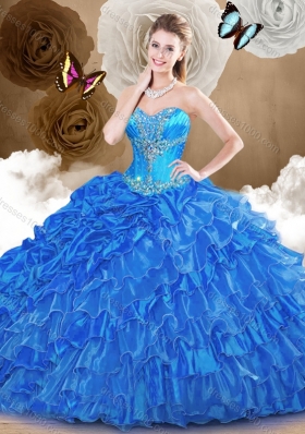 Luxurious Ball Gown Quinceanera Dresses with  Beading and Ruffles