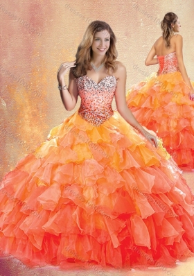 New Style Sweetheart Ball Gown Quinceanera Dresses with Ruffles