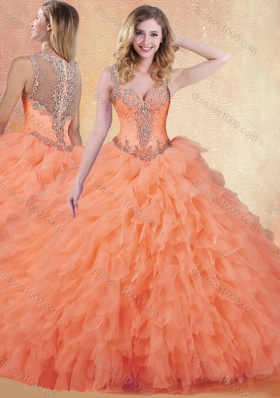 Perfect Ball Gown Straps Quinceanera Dresses with Ruffles and Appliques