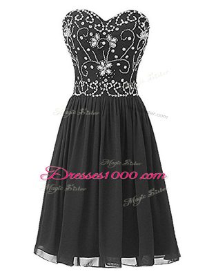 Sleeveless Beading Lace Up Homecoming Dress